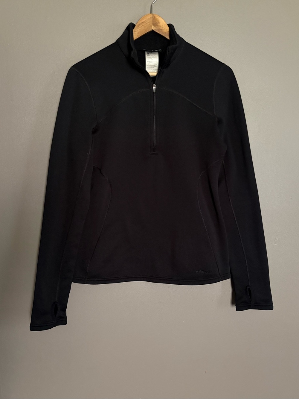 Patagonia Black Half-Zip Turtleneck Pullover Size Small